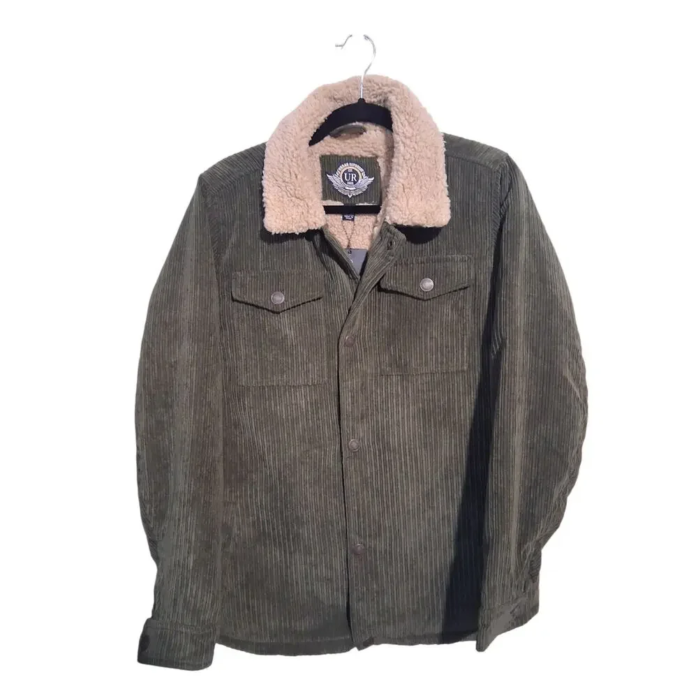 Urban‎ Republic Boys' size XL 18/20 Sherpa Lined Corduroy Western Jacket Mens S